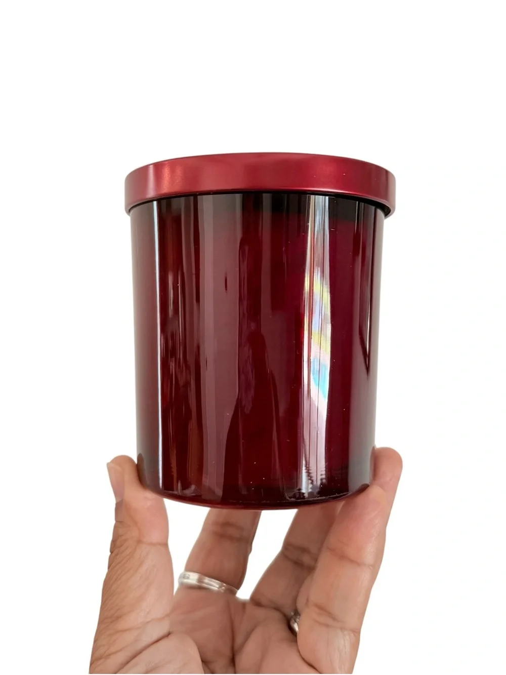 Leoben Company Apple Santal Luxury Scented Candle — Red